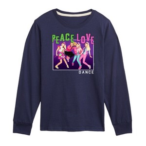 JoJo Siwa Peace Love Dance Long Sleeve Graphic T-Shirt - Navy - 4T - 1 of 3