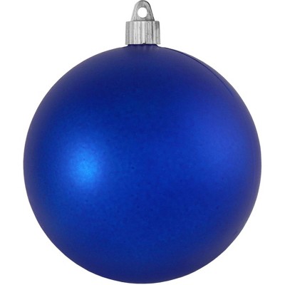 Christmas by Krebs 4ct Regal Blue Shatterproof Matte Finish Christmas Ball Ornaments 4.75" (120mm)