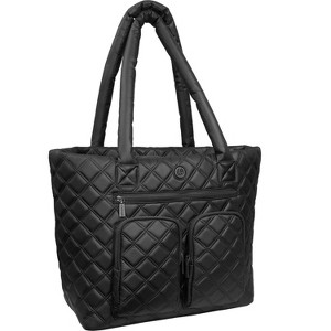 Joan & David Diamond Quilted Parachute Nylon Travel Tote - 1 of 4