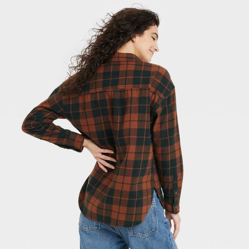 Women's Long Sleeve Flannel Button-Down Shirt - Universal Thread™, 3 of 11