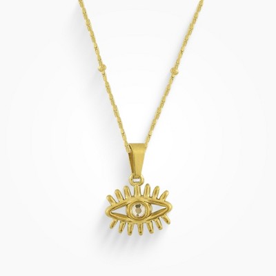 EVRY JEWELS WATERPROOF Gold or Silver Plated I Spy Necklace