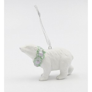 Kevins Gift Shoppe Ceramic Polar Bear Ornament - 1 of 3