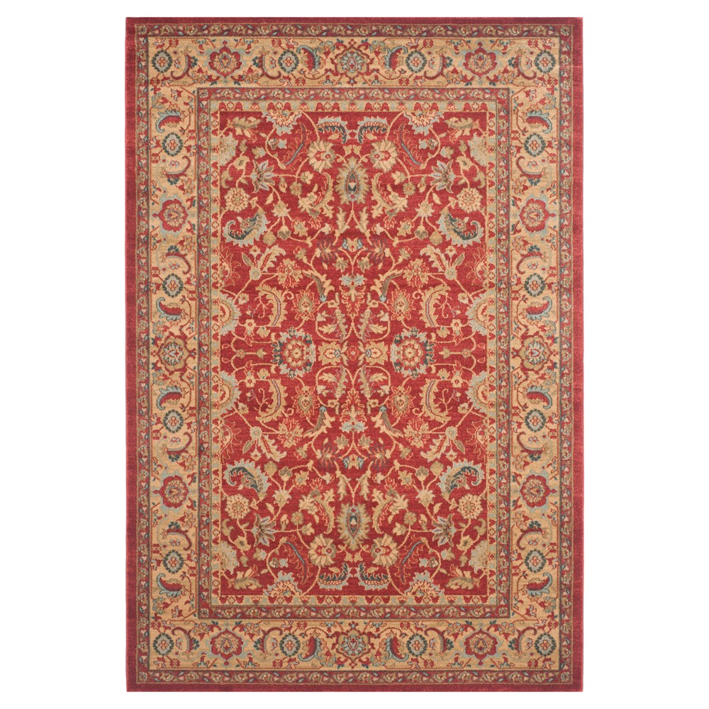 Havyn Area Rug - Red/Natural (5'1inx7'7in) - Safavieh