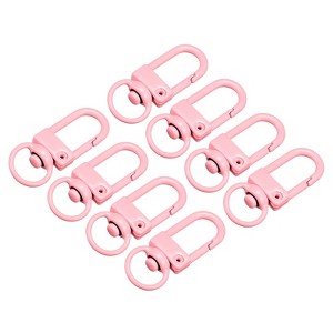 Unique Bargains DIY Craft Key Organization Lobster Claw Lanyard Swivel Clasps 1.3" x 0.51" 8 Pcs - 1 of 4