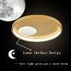 Claxy Gold Round LED Flush Mount Ceiling Light - 3 of 4
