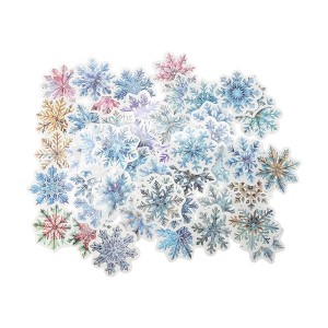 Unique Bargains Waterproof Nordic Christmas Stickers Colorful 1.57"-3.15" 50 Pcs - 1 of 4