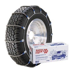 Security Chain TC2512MM Grip Winter Snow Steel Radial Cable Traction Tire Chain for Light Trucks, Vans, and Recreational Vehicles, Set of 2 - 1 of 2