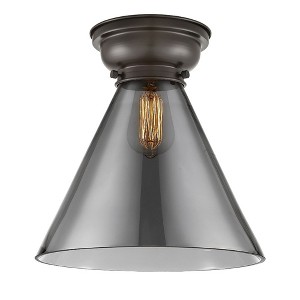 Cone - 1 Light Flush Mount In Industrial Style-11.4 Inches Tall and 12 Inches Wide - 1 of 1
