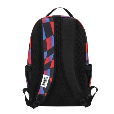 Sonic the Hedgehog Sonic & Shadow 18.5” Adult Black Backpack — фото 2