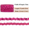 Alilang Sequin Braid Trim, 0.6 Inch Wave Sequin Strip, Glitter Metallic Paillette Sequin Ribbon, DIY Sewing Embellishment, 27 Yards - 2 of 4