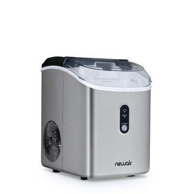 Newair 26 Lbs. Nugget Countertop Ice Maker In Stainless Steel With Soft  Chewable Pebble Ice, Self-cleaning, Perfect For Home, Kitchen, Office :  Target