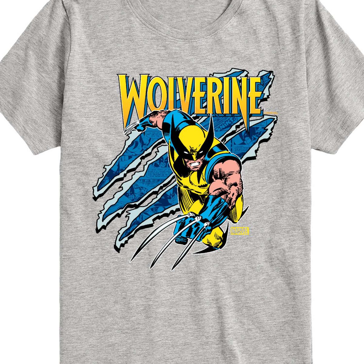 Boys' - Marvel - Wolverine Slash Short Sleeve Graphic T-Shirt - thumbnail 2