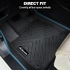 Floor Mats Fit for 2017-2022  CRV/CR-V, TPE All-Weather Guard Custom Fit Floor Liners Includes 1st & 2nd Row - 3 of 4
