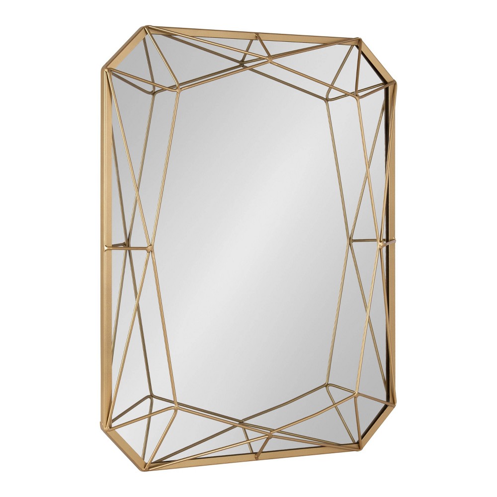 Photos - Wall Mirror 22" x 28" Keyleigh Rectangle  Gold - Kate & Laurel All Things D