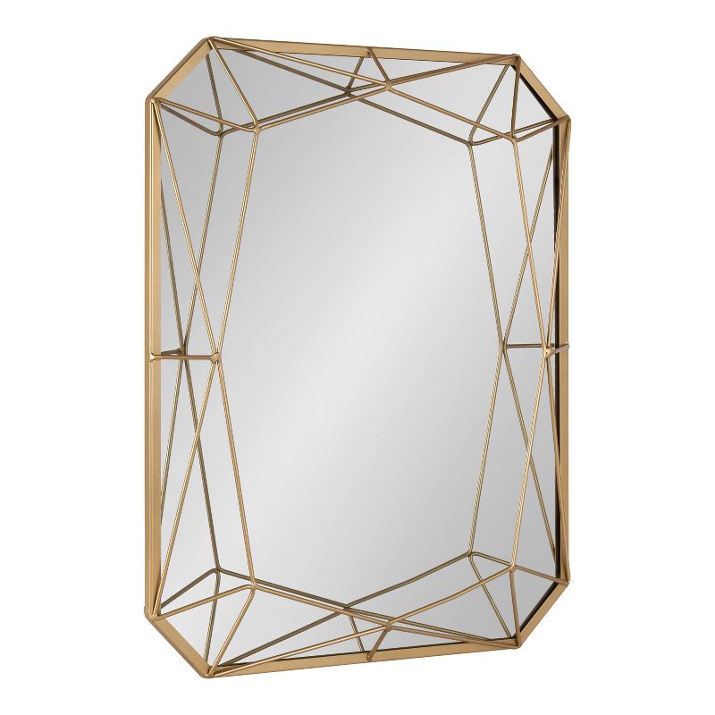 22&#34; x 28&#34; Keyleigh Rectangle Wall Mirror Gold - Kate &#38; Laurel All Things Decor, 1 of 7