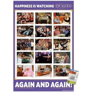 Trends International Friends 30th - Watching Again Unframed Wall Poster Prints - 1 of 4
