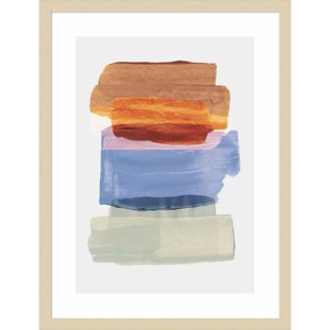 Amanti Art Abstract Brush Strokes 49 by Mareike Bohmer Wood Framed Wall Art Print - 1 of 4