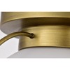 Nuvo Lighting Lakeshore 1 - Light Flush Mount in  Natural Brass - 4 of 4