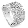 Pompeii3 1Ct Stackable Diamond Ring Gold Lab Created 12mm Wide - 2 of 4