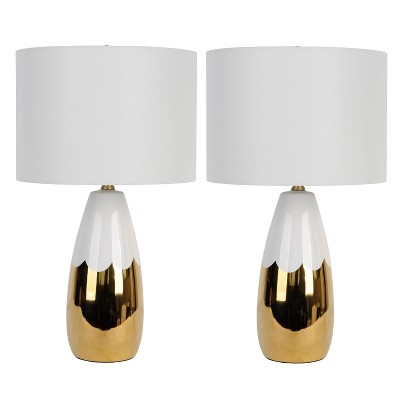 gold ceramic table lamp