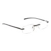 Icu Eyewear Stanford Rimless Black Reading Glasses : Target