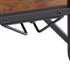SEVOBAL Racks Versatile Use Five Tier Bakers Rack Durable Construction Multi-Room Function for Rooms, Antique brown, 28.74"*9.53"*53.94" - 4 of 4