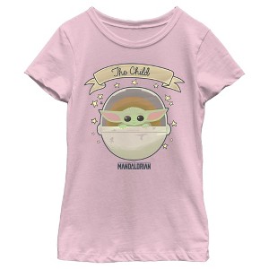 Girl's Star Wars The Mandalorian The Child 2D Bassinet T-Shirt - 1 of 3