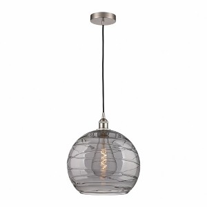 Athens Deco Swirl - 1 Light Pendant In Industrial Style-15.88 Inches Tall and 13 Inches Wide - 1 of 1