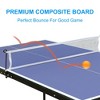 Zevemomo Portable Table Tennis Table£¬Foldable Ping Pong Game Set for Indoor/Outdoor,Ping Pong Table Top with Net,2 Paddles and 3 Balls, Playback Mode - 2 of 4