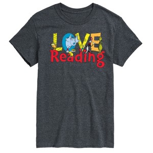 Men's - Dr. Seuss - The Cat In The Hat Book Cover Love Reading Short Sleeve Graphic T-Shirt - 1 of 4