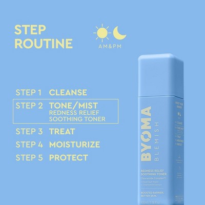 BYOMA Blemish Relief Soothing Mist Facial Toner - 3.38 fl oz: Anti-Acne, Paraben-Free, Fresh Scents, Acne-Prone