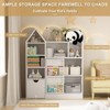 Jojoka 43.7" Kids Toy Organizer and Bookshelf with Storage Cubbies and Movable Drawers, Floor Storage Cabinet for Playroom, Bedroom, or Classroom - 4 of 4