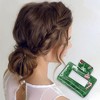 Unique Bargains Christmas Hair Clips Crutch for Christmas 1.97"x1.77"x1.77" Green 1 Pc - 2 of 4