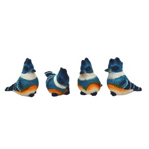 Transpac Small Resin Woodpecker Set of 4 Spring Home Decorations - 1 of 3