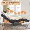 Twin-Size Adjustable Bed Frame , Easy Assembly, Independent Head and Foot Adjustments, Compatible with Memory Foam & Latex Mattresses - 4 of 4