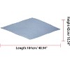 Allegra K Women's Solid Color Bandana Pleated Rhombus Head Scarf Wraps Scarves Neckerchief 1 Pc - 3 of 4