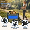 Petbobi Dog Wagon Stroller for Large Dogs – Foldable All-Terrain Pet Wagon with Ramp, Push & Pull Design, Blue - 3 of 4