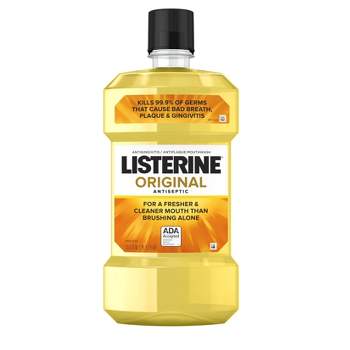 Listerine Antiseptic Oral Care Mouthwash, Original, 1.5L