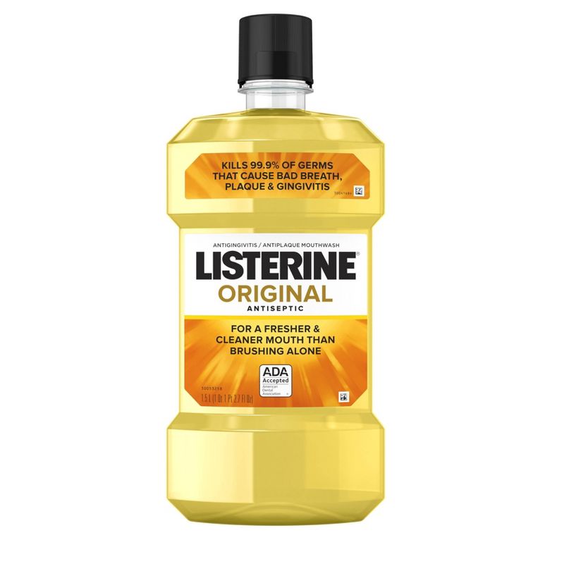 Listerine Antiseptic Oral Care Mouthwash, Original, 1.5L, 1 of 11