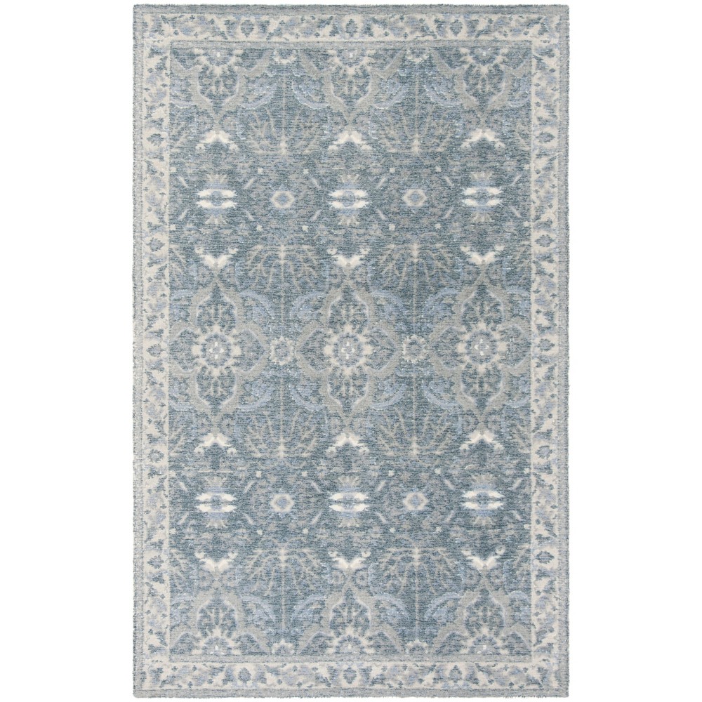 4'x6' Tufted Medallion Area Rug Blue - Safavieh