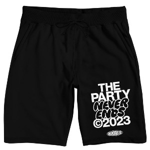 The Chainsmokers The Party Never Ends Copyright 2023 Men's Black Sleep Pajama Shorts - 1 of 4