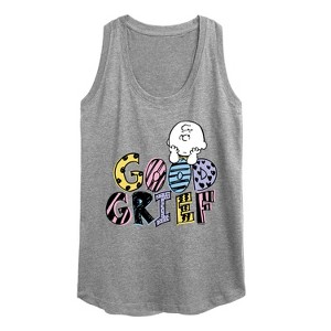 Women's - Peanuts - Good Grief Charlie Brown Graphic Racerback Tank - 1 of 4