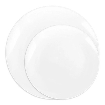 Smarty Had A Party Purple Flat Rounded Square Disposable Plastic Dinnerware  Value Set (120 Dinner Plates + 120 Salad Plates) : Target