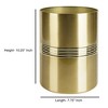 Decorative Bathroom Wastebasket - Nu Steel: Stainless Steel, 11" High, 6L Capacity, Metallic Gold - image 2 of 3