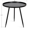Kate and Laurel Duvall Round Metal Side Table, 20x20x20.5, Black - 2 of 4