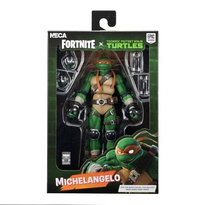 Детские фигурки NECA Fortnite/Teenage Mutant Ninja Turtles Action Figure - Ultimate Michelangelo - 7" Scale — фото 2
