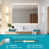 POWLIG 19.87-in 2-Light Chrome Modern Dimmable Wall Sconce with Milky White Glass Shade - 4 of 4