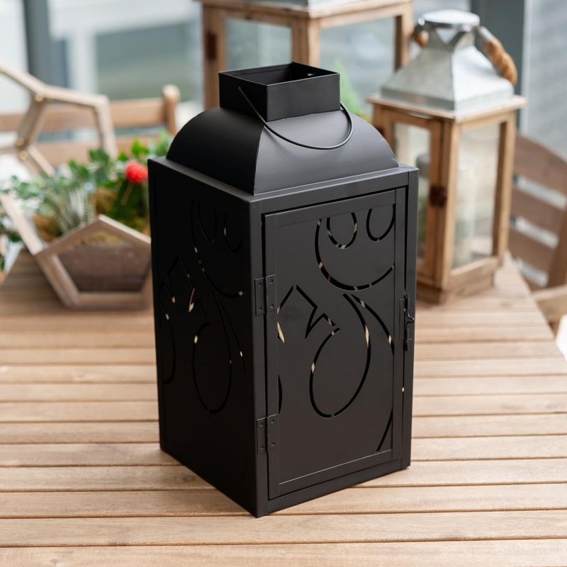 Seven20 Star Wars Black Stamped Lantern | Rebel Insignia Pattern | 14 Inches Tall, 5 of 7