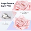 Unique Bargains Handmade Big Rose Flower Brooches and Pins for Women 4.3 Inch 1 Pc - 2 of 4
