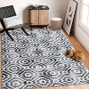 Area Rugs for Living Room Bedroom Non-Slip Machine Washable Rugs Distressed Large Area Rug Stain Resistant & Low Pile Geometric - 4 of 4